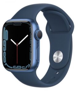 600x600 apple watch series 7 gps 41mm blue aluminum abyss blue sport band 34fr screen usen 2 3