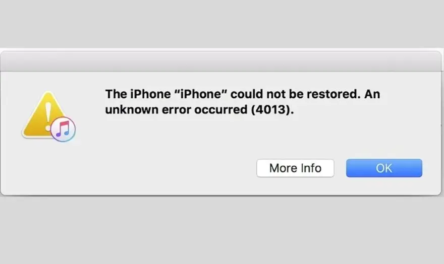 Lỗi 4013 trên iPhone là gì và cách khắc phục