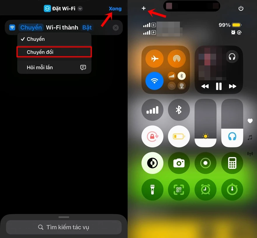 Mẹo cài nút bật tắt nhanh Wifi trên iOS 18