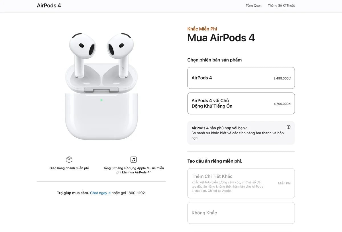 Sau iPhone 16, đến lượt AirPods 4 chính thức lên kệ tại Việt Nam