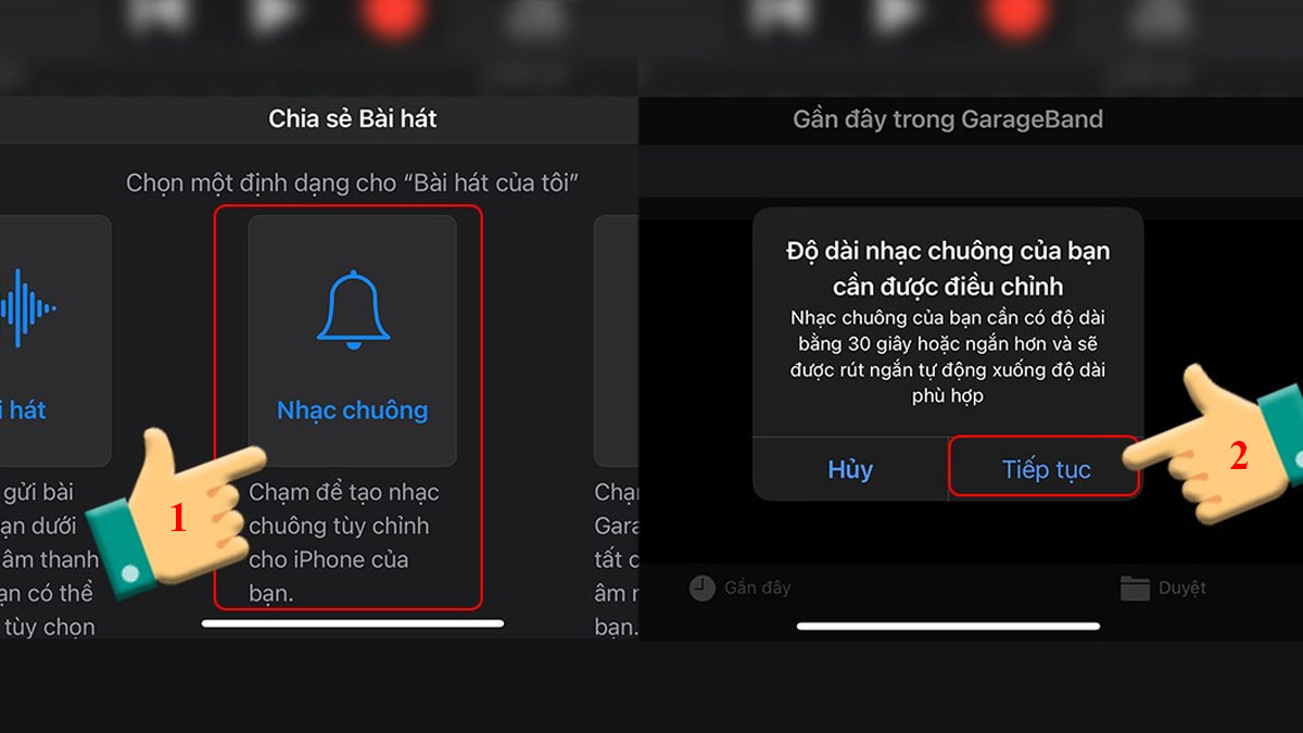 Cách cài nhạc chuông cho iPhone bằng Garageband mới nhất