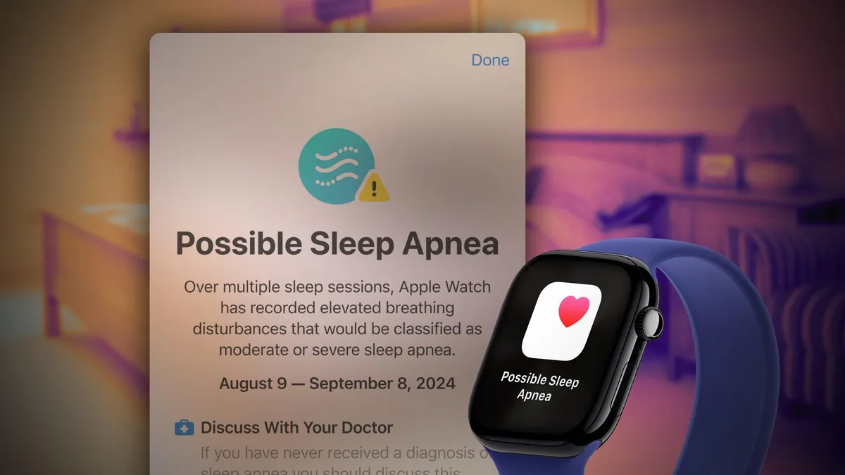 Apple Watch phát hiện ngưng thở khi ngủ giao diện Sleep Apnoea Detection